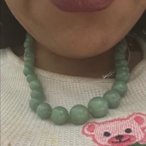 Chic Green Beaded Necklace